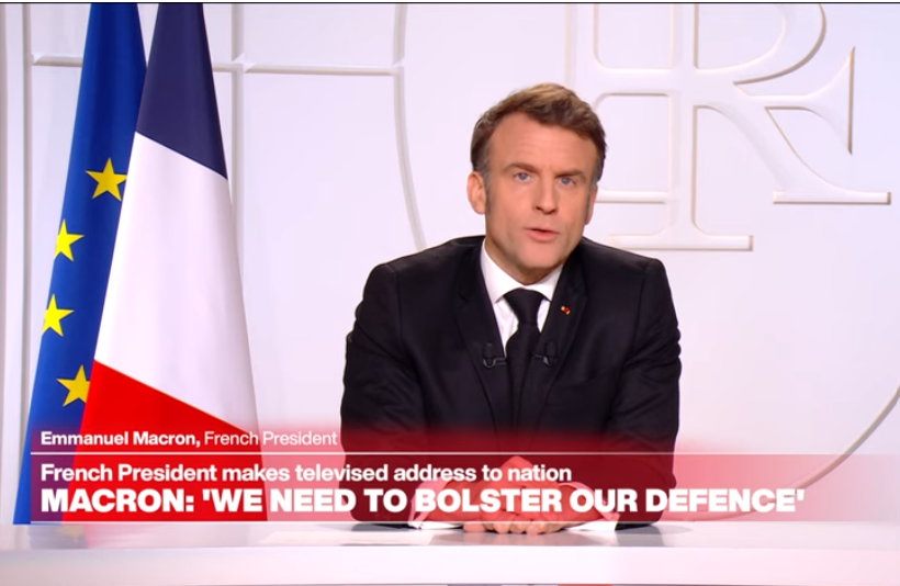 President Macron addresses the French people