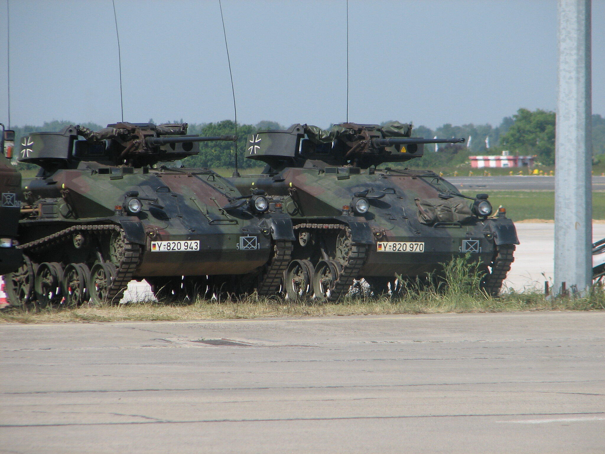 Rheinmetall's Wiesel 1A1 MK upgraded with the Autonomous Optronic Targeting System (AOZ 2000) for improved night combat capability