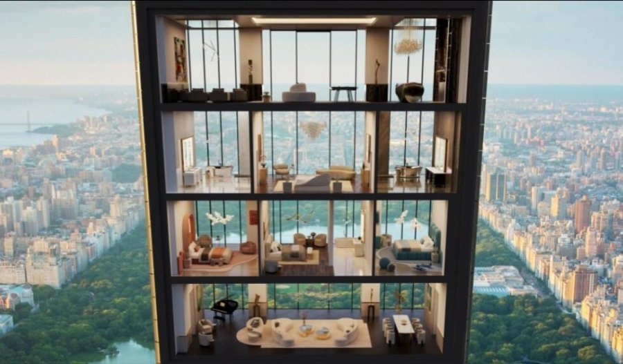 Penthouse on world's narrowest skyscraper up for sale