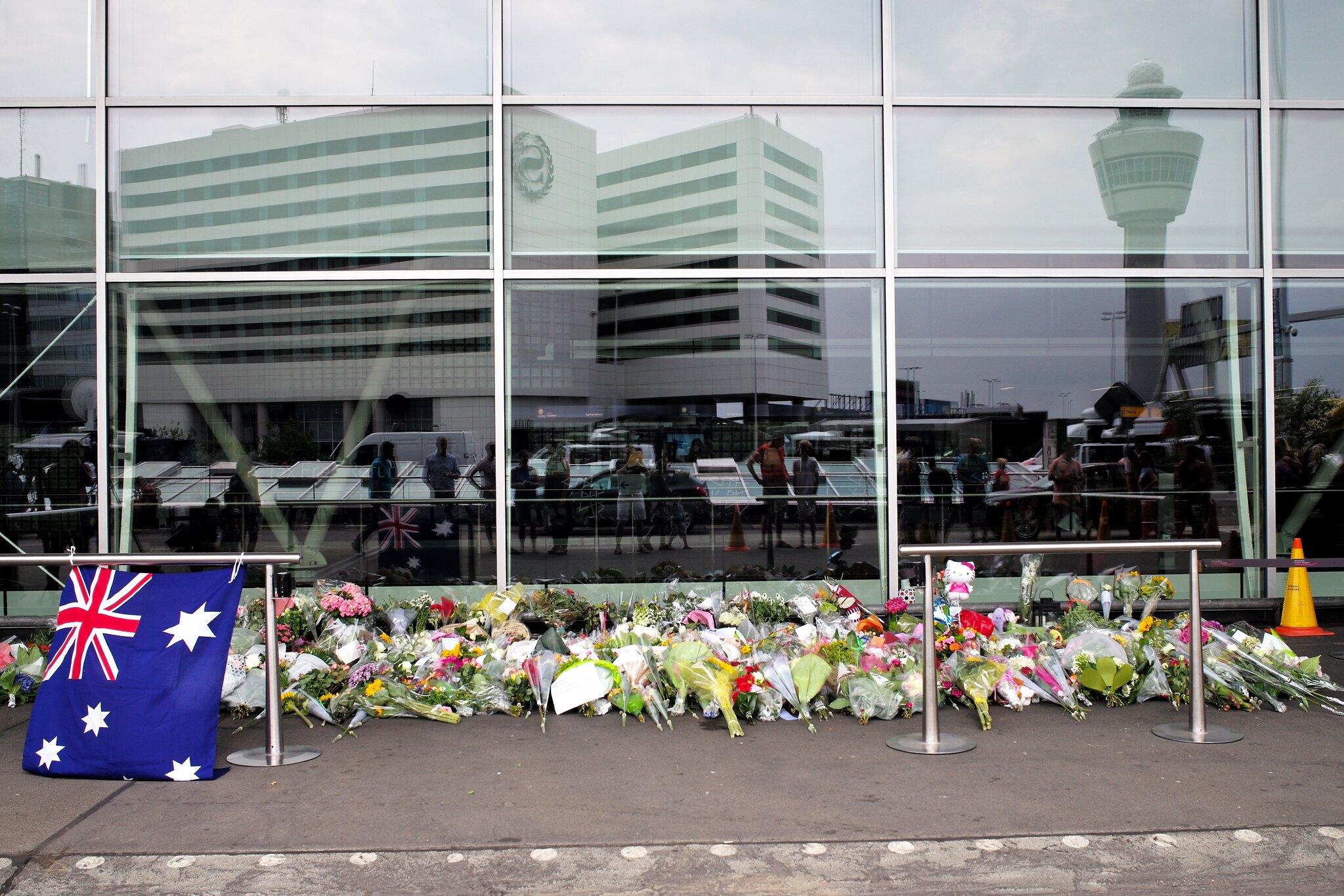 Amsterdam airport memorial for the victims in 2014