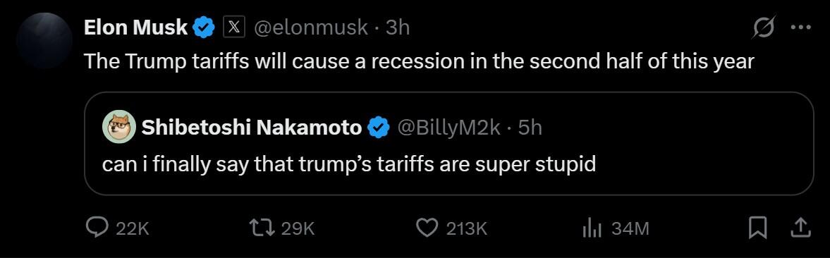 tariffs recession
