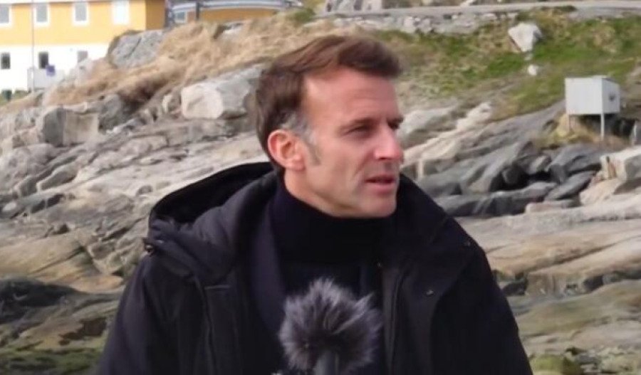 Macron visits Greenland, criticises Trump's comments