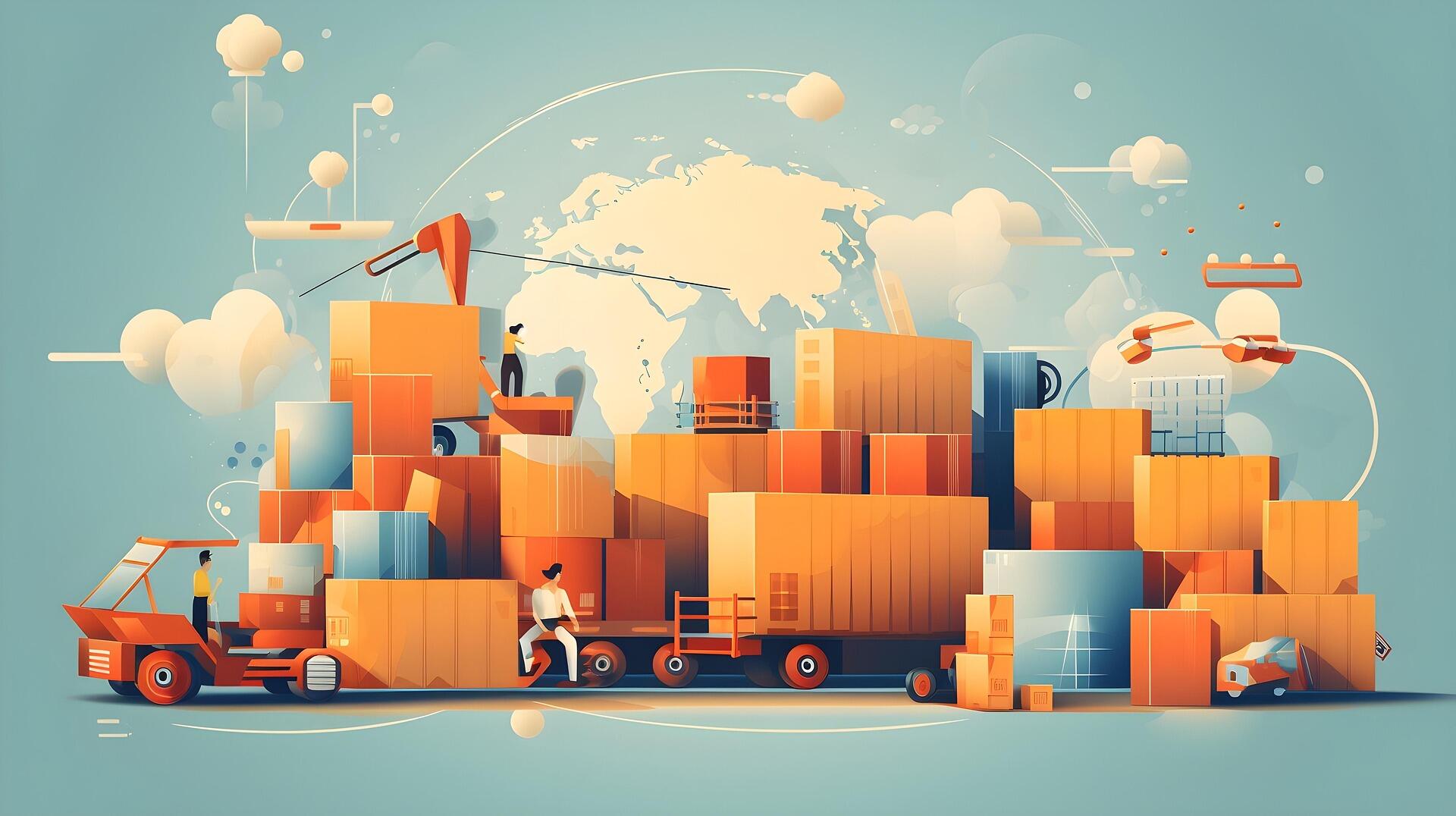 shipping illustration