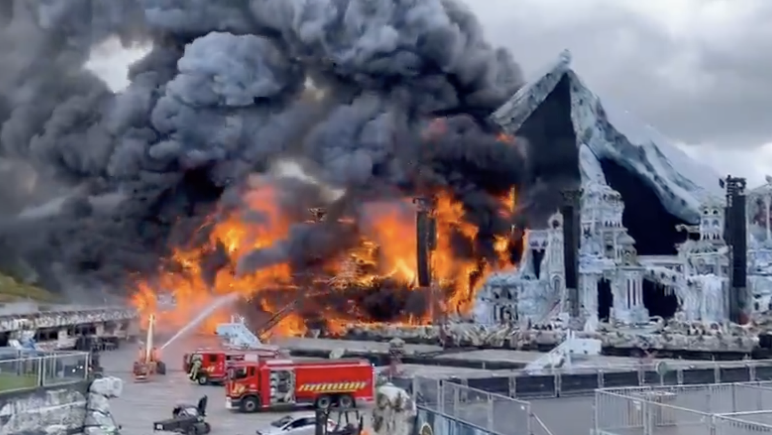 Tomorrowland music festival stage destroyed by fire