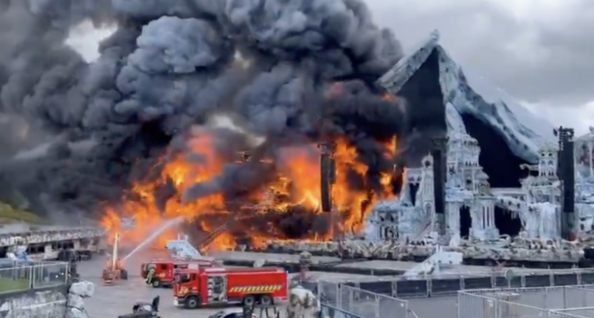 Tomorrowland music festival stage destroyed by fire