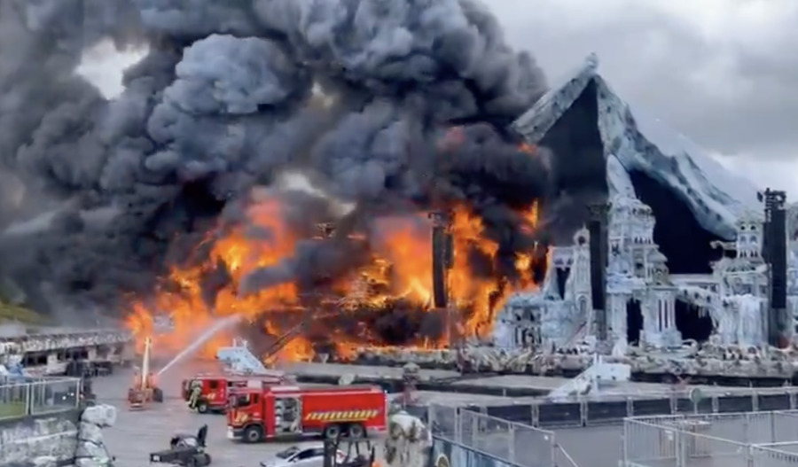 Tomorrowland music festival stage destroyed by fire
