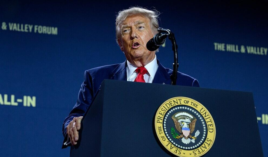 Donald Trump makes rare visit to the Federal Reserve