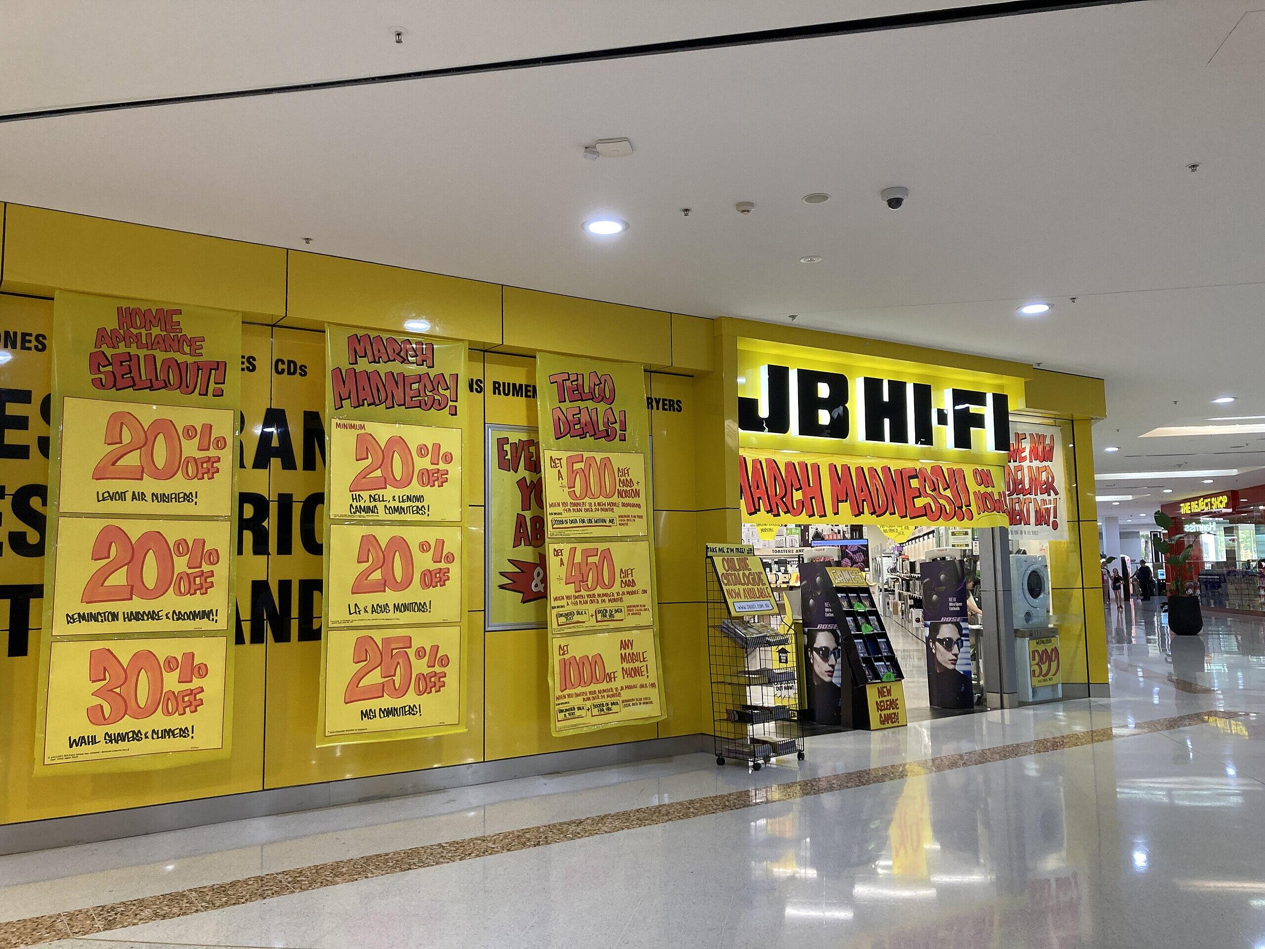 The JB Hi-Fi store in South Point, Tuggeranong