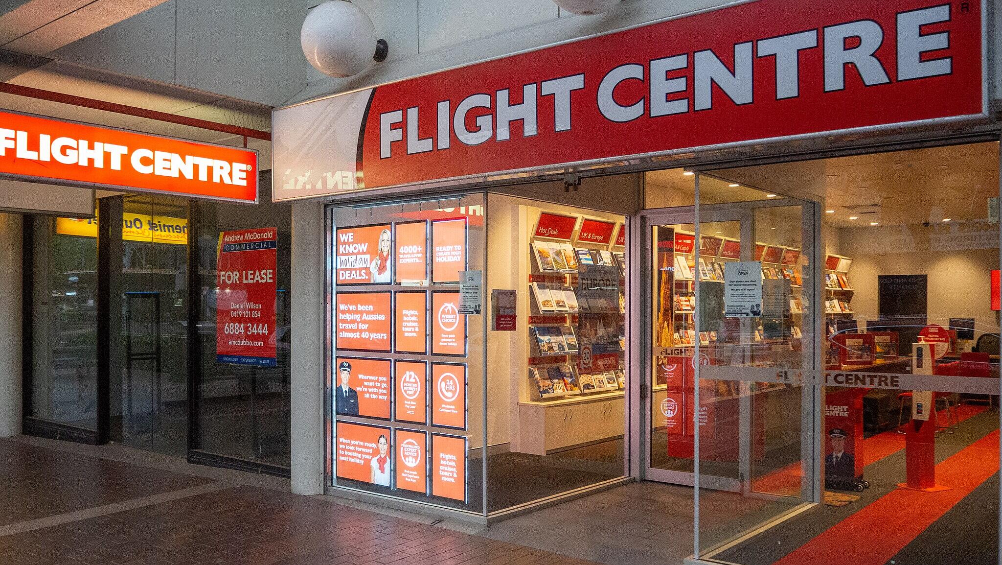 Flight Centre Travel Group slips amid lower demand