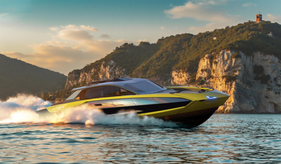 Lamborghini unveils Tecnomar 101FT yacht in Monaco