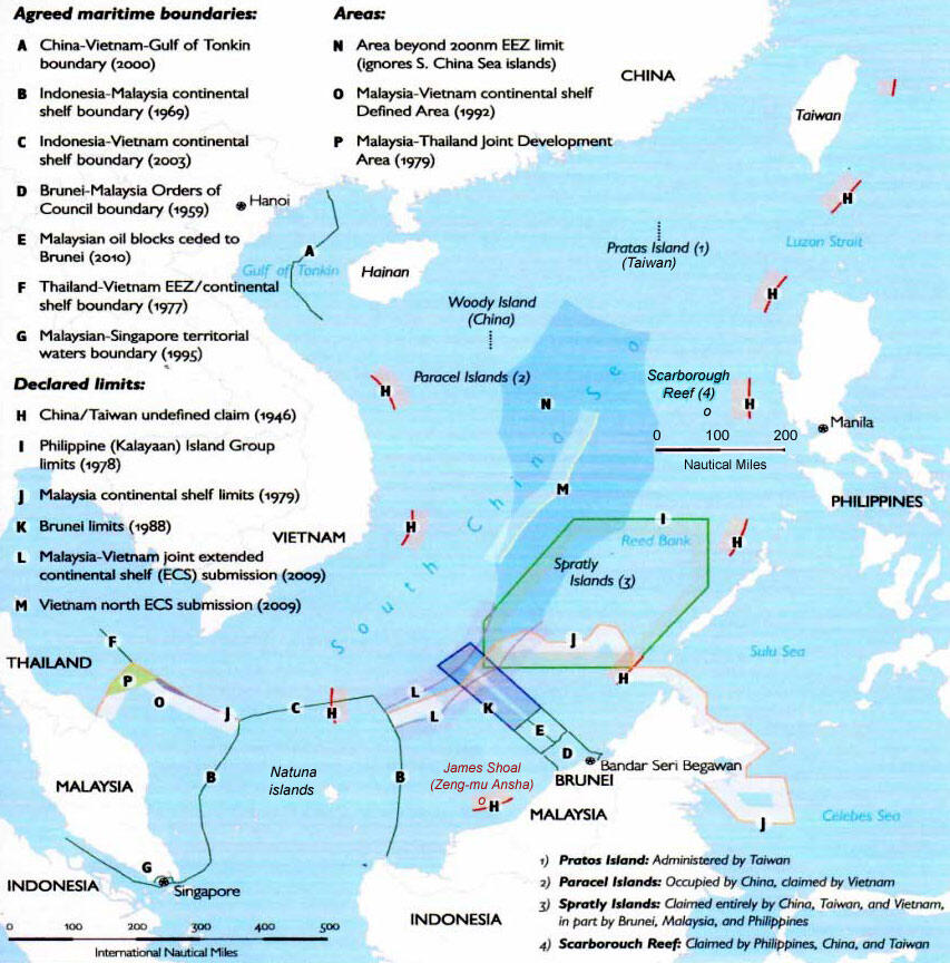 south china sea map
