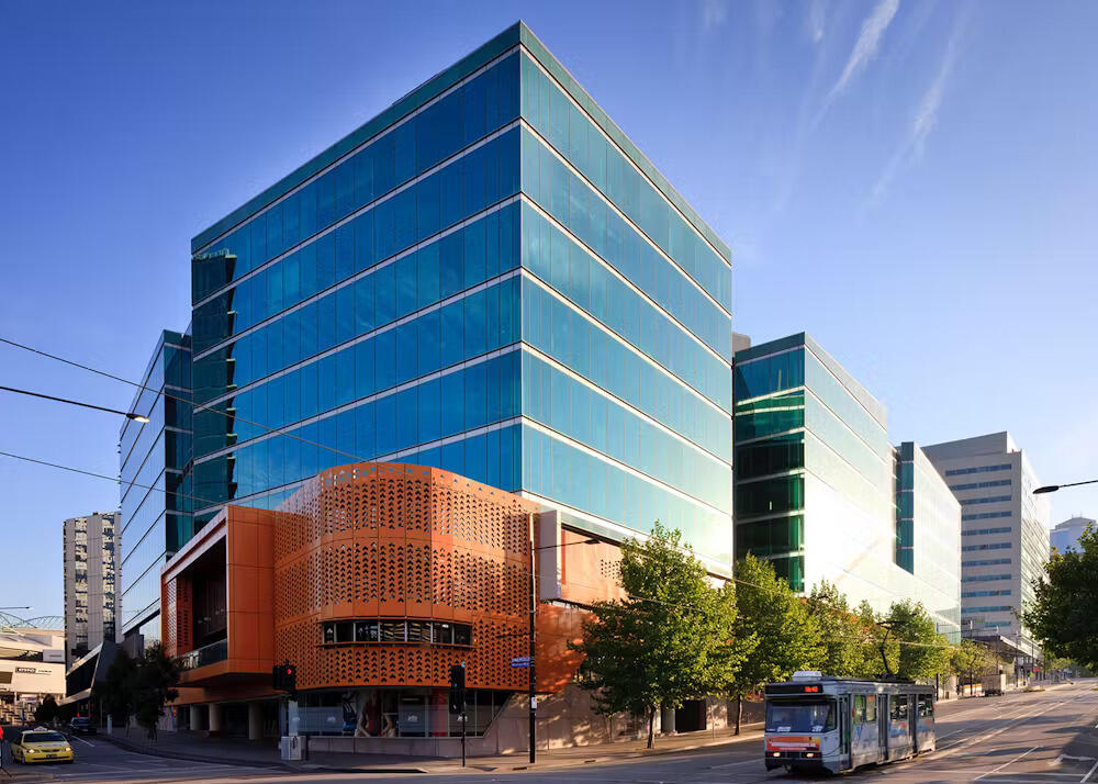 The external view of 750 Collins Street