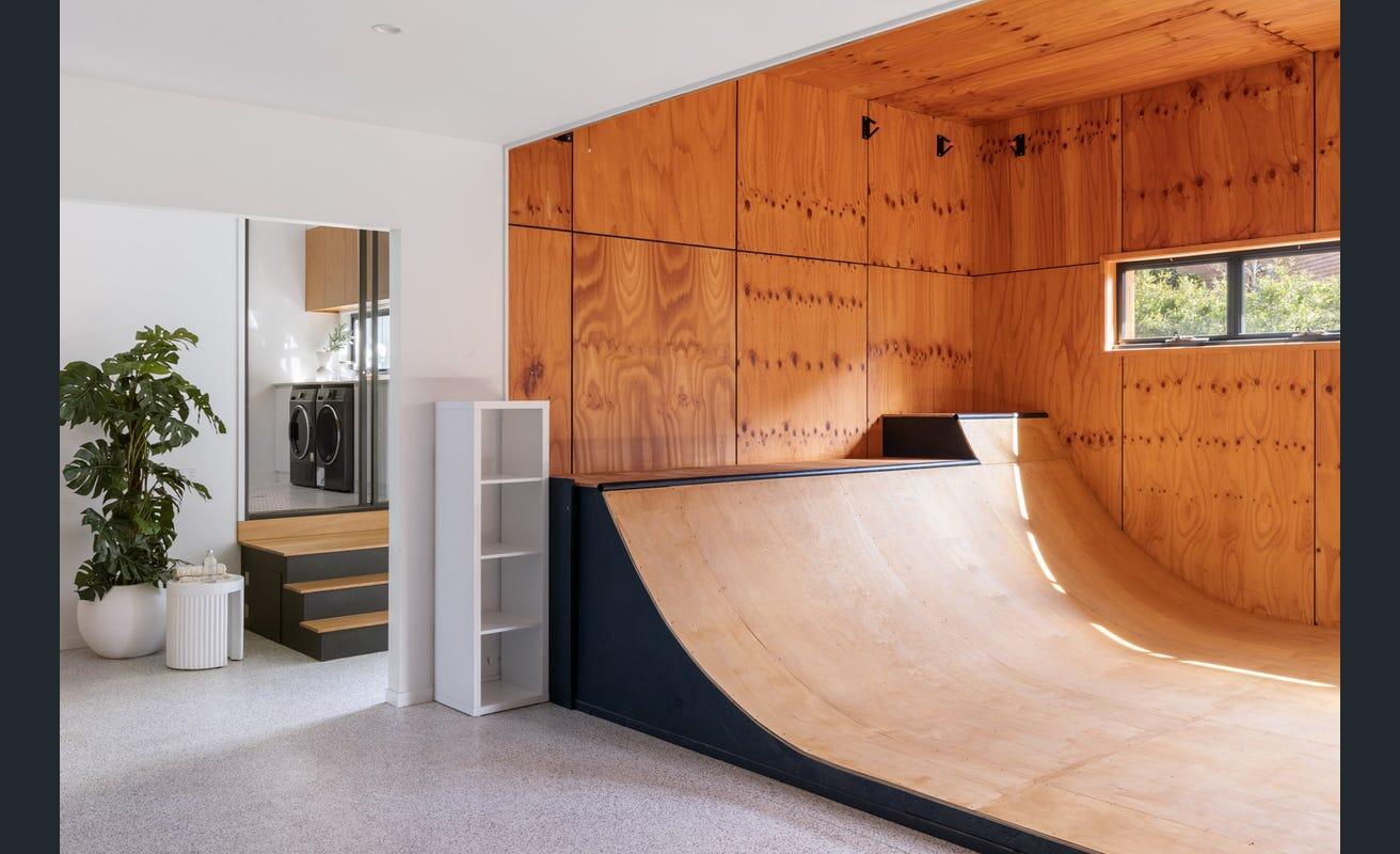 The signature skate ramp room. Credit: Coastal