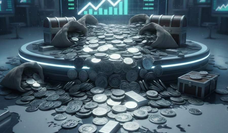 Silver surge continues unabated as prices top US$66