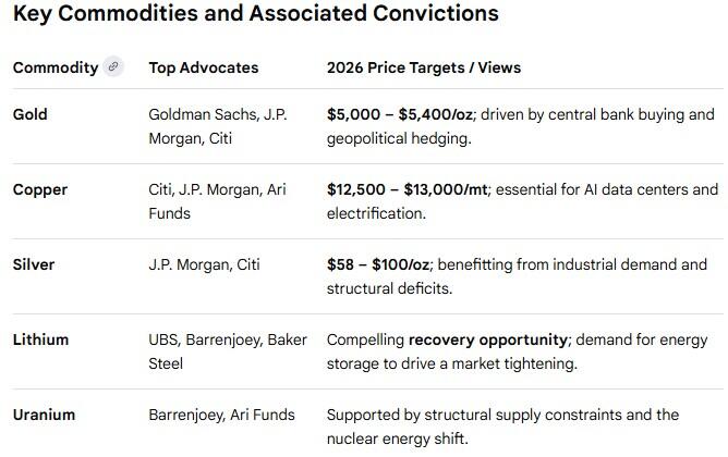 Key commodities and associated convictions
