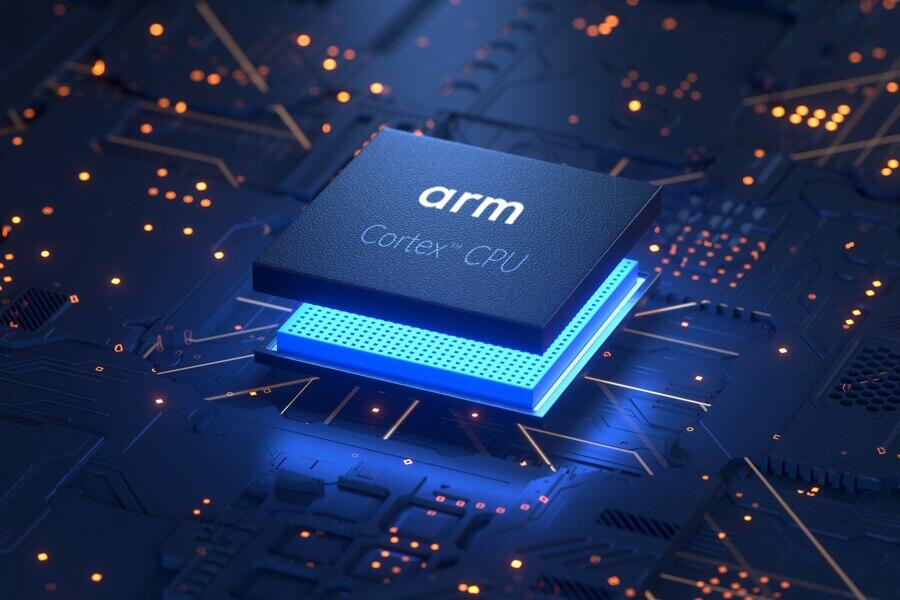 An Arm Cortex CPU chip