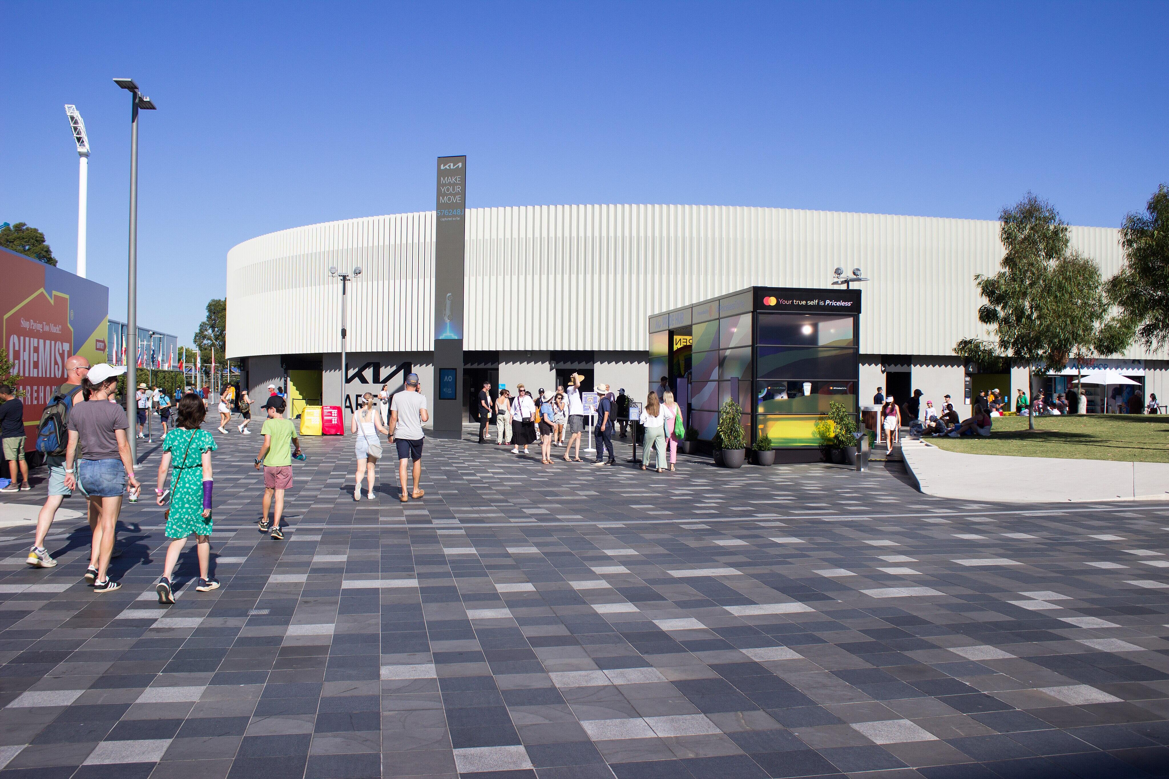 Kia stadium at the Australian Open