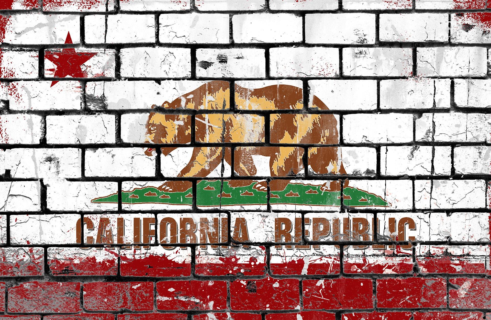 California Republic graffiti on a wall